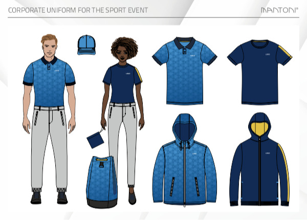 High-quality corporate uniforms for the sports events 