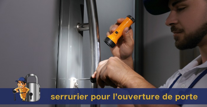 Serrurier pour ouverture de porte