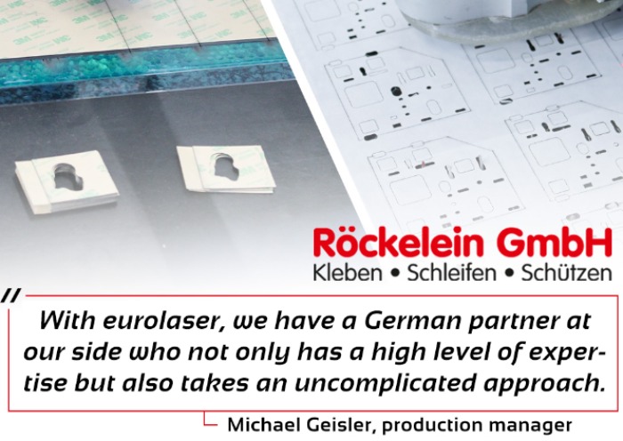 Röckelein GmbH Case Study: Laserschneiden von VHB-Klebebände