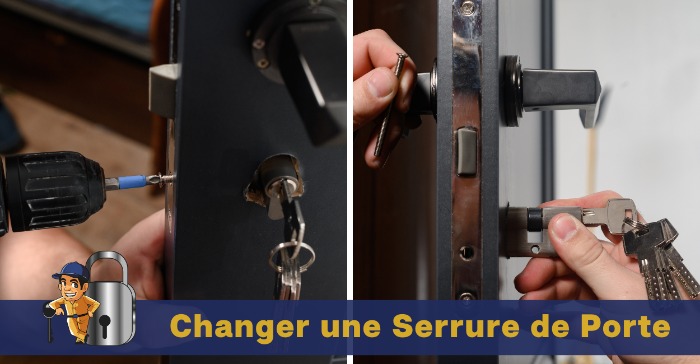 Changement de serrure de porte 